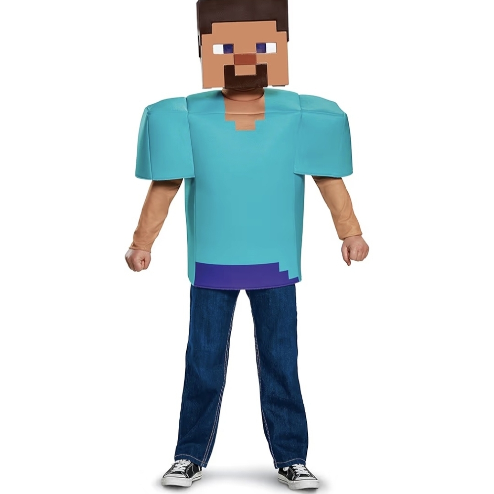 Pixel Hero Kids Costume - Teal and Purple